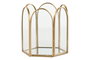 DKD Home Decor Joyero de Cristal y Metal Dorado Golden Glam