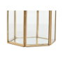 DKD Home Decor Joyero Colección Golden Glam Dorado Cristal Metal 8.2 x 9.5 x 9.2 cm
