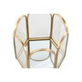 DKD Home Decor Joyero Colección Golden Glam Dorado Cristal Metal 8.2 x 9.5 x 9.2 cm