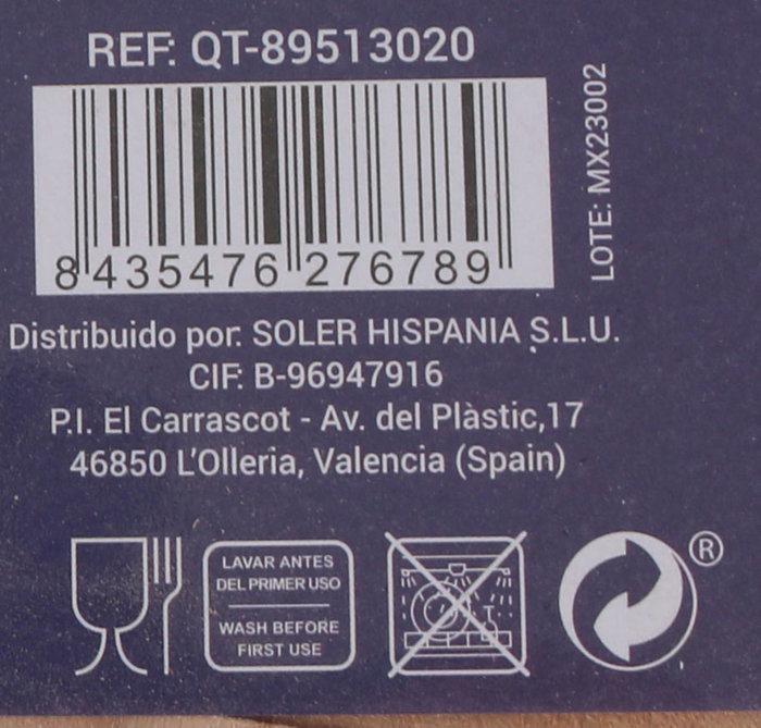 Quttin Tabla para Tapas Madera 30 x 20 x 1.7 cm - Tabla de Servir Entremeses y Quesos (8 Unidades)
