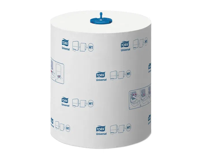 Tork Rollo de Papel Secamanos 2 Capas, 150.2 m, 429 Hojas, Blanco, 19 g/m2, para Dispensador M2, Ecolabel