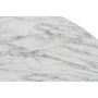 DKD Home Decor Mesa de Centro Simil Mármol Blanco y Dorado