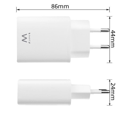 Ewent EW1320 Cargador USB Tipo C Compacto 20W Ewent EW1320 Cargador USB Tipo C Compacto 20W