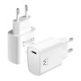 Ewent EW1320 Cargador USB Tipo C Compacto 20W Blanco
