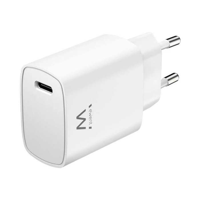 Ewent EW1320 Cargador USB Tipo C Compacto 20W Blanco
