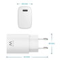 Ewent EW1320 Cargador USB Tipo C Compacto 20W Blanco