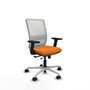 PIQUERAS Y CRESPO Silla de oficina Haches con mecanismo Sincro/Traslack Naranja y Blanco