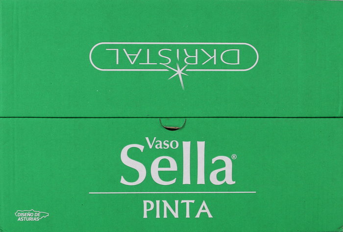 Dkristal Set 6 Vasos Pinta Sella 350 ml Cristal (8 Cajas)