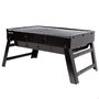 Aktive Barbacoa portátil plegable rectangular negra