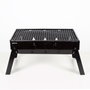 Aktive Barbacoa portátil plegable rectangular negra