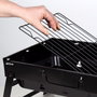 Aktive Barbacoa portátil plegable rectangular negra