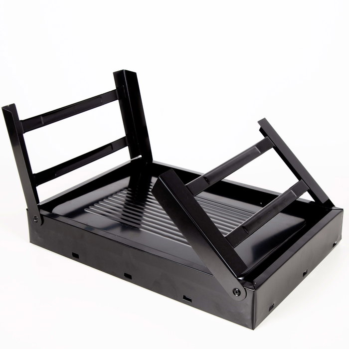Aktive Barbacoa portátil plegable rectangular negra
