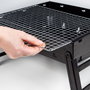 Aktive Barbacoa portátil plegable rectangular negra