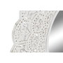 DKD Home Decor Espejo Mango MDF 89x89 Decapé Blanco