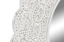 DKD Home Decor Espejo Mango MDF 89x89 Decapé Blanco