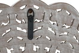 DKD Home Decor Espejo Indio Blanco 2 x 89 x 89 cm con Marco de 22x22 cm