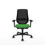 PIQUERAS Y CRESPO Silla de oficina Mardos Verde con mecanismo Sincro/Traslack