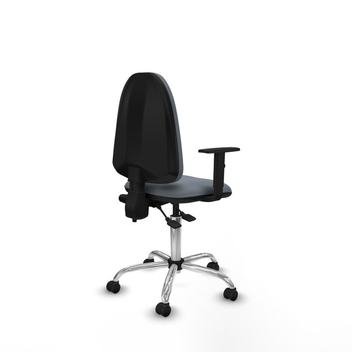 PIQUERAS Y CRESPO Silla de oficina Aýna Gris con mecanismo de doble maneta PIQUERAS Y CRESPO Silla de oficina Aýna Gris con mecanismo de doble maneta