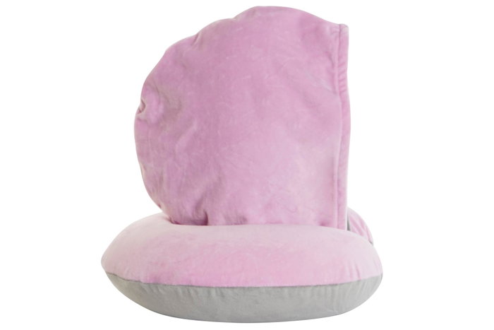 DKD Home Decor Cojín de Viaje con Capucha Rosa Poliéster 30x10x32 cm DKD Home Decor Cojín de Viaje con Capucha Rosa Poliéster 30x10x32 cm