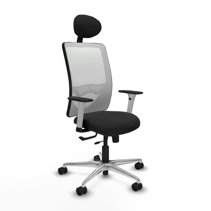 PIQUERAS Y CRESPO Silla de oficina Zulema Negro/Blanco con Mecanismo Sincro/Traslack PIQUERAS Y CRESPO Silla de oficina Zulema Negro/Blanco con Mecanismo Sincro/Traslack