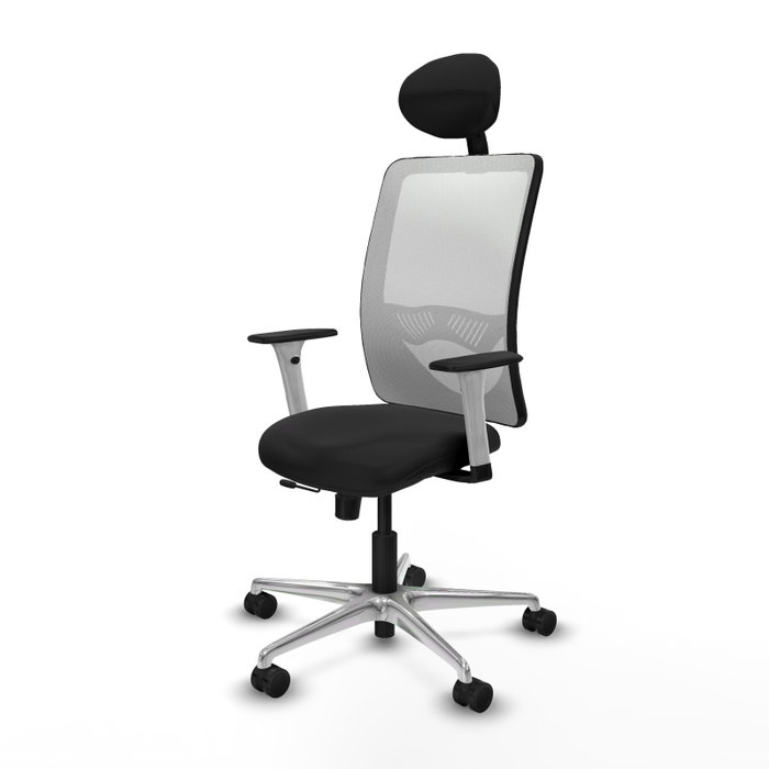 PIQUERAS Y CRESPO Silla de oficina Zulema Negro/Blanco con Mecanismo Sincro/Traslack PIQUERAS Y CRESPO Silla de oficina Zulema Negro/Blanco con Mecanismo Sincro/Traslack
