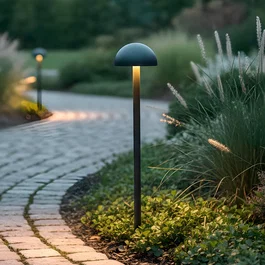 Baliza LED Exterior Ocala 60Cm 12W 220VAC 3000K Negro