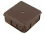 SIMET Caja de Conexiones de Pared IP55 con Diafragmas de Membranas Marrón