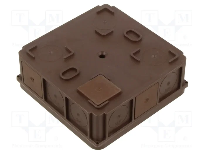 SIMET Caja de Conexiones de Pared IP55 con Diafragmas de Membranas Marrón