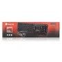 NGS Euphoria Kit - Teclado y Ratón Inalámbricos 2.4GHz USB, Teclado QWERTY Inglés Completo Negro, Ratón Óptico 1200DPI Ambidiestro, Plug & Play