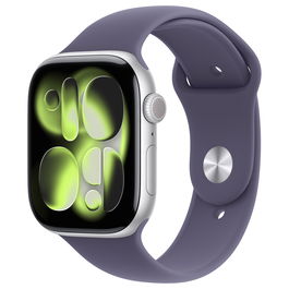Apple Watch S11 Aluminium 46mm Plata (correa Sport, morado) Smartwatch
