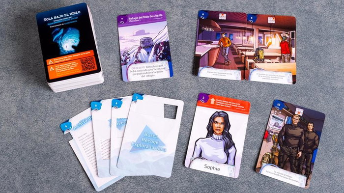 Tranjis games sl Juego Mesa Back Stories Sola bajo el Hielo, Juego Narrativo Cooperativo con Cartas para 1-6 Jugadores Tranjis games sl Juego Mesa Back Stories Sola bajo el Hielo, Juego Narrativo Cooperativo con Cartas para 1-6 Jugadores
