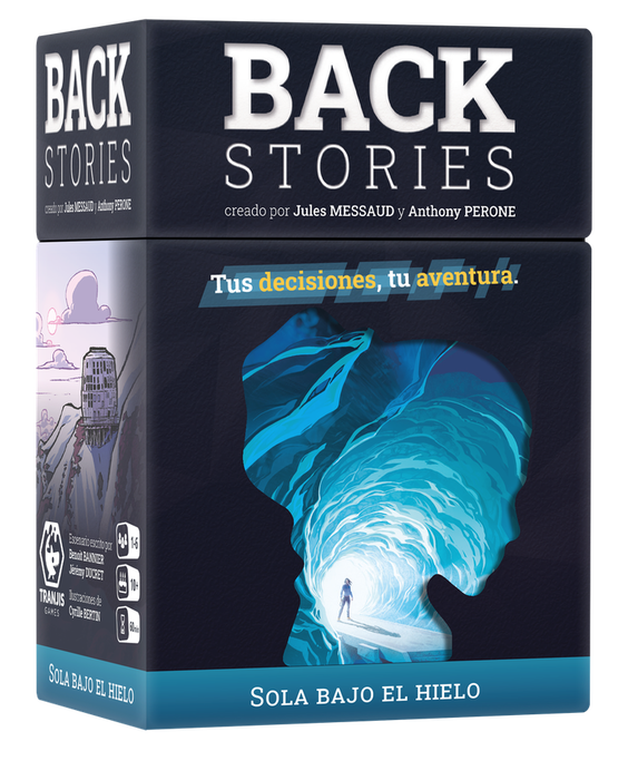 Tranjis games sl Juego Mesa Back Stories Sola bajo el Hielo, Juego Narrativo Cooperativo con Cartas para 1-6 Jugadores Tranjis games sl Juego Mesa Back Stories Sola bajo el Hielo, Juego Narrativo Cooperativo con Cartas para 1-6 Jugadores