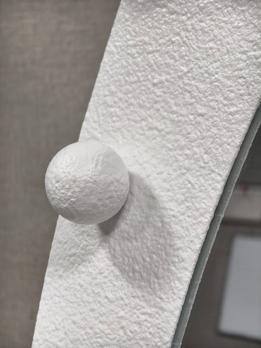 DKD Home Decor Espejo de Pared para Vestidor Moderno Blanco con Luz LED, Dimensiones: 70 x 10 x 180 cm, Marco MDF