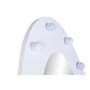 DKD Home Decor Espejo de Vestidor LED MDF 70x10x180 Blanco Rugoso