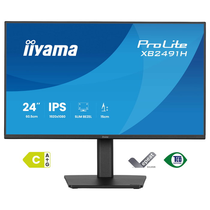 Iiyama ProLite XB2491H-B1 Monitor de 23.8 pulg. Full HD IPS 120 Hz Negro Iiyama ProLite XB2491H-B1 Monitor de 23.8 pulg. Full HD IPS 120 Hz Negro