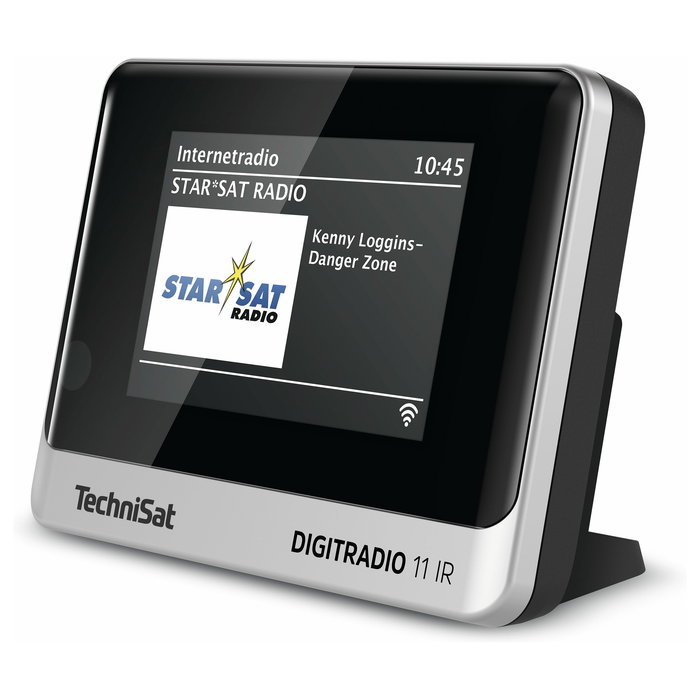 TechniSat DigitRadio 11 IR - Radio Digital Portátil DAB+/FM, Wi-Fi, Bluetooth 5.0, Pantalla TFT 3.5", Color Negro/Plata