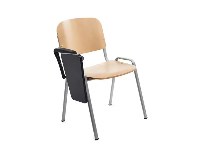 Rocada Pala Escritura para Silla Confidente Plegable PVC 34x20 cm Color Negro