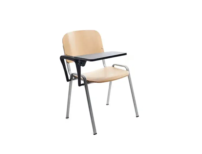 Rocada Pala Escritura para Silla Confidente Plegable PVC 34x20 cm Color Negro