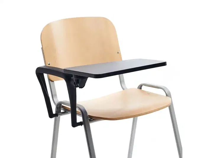 Rocada Pala Escritura para Silla Confidente Plegable PVC 34x20 cm Color Negro