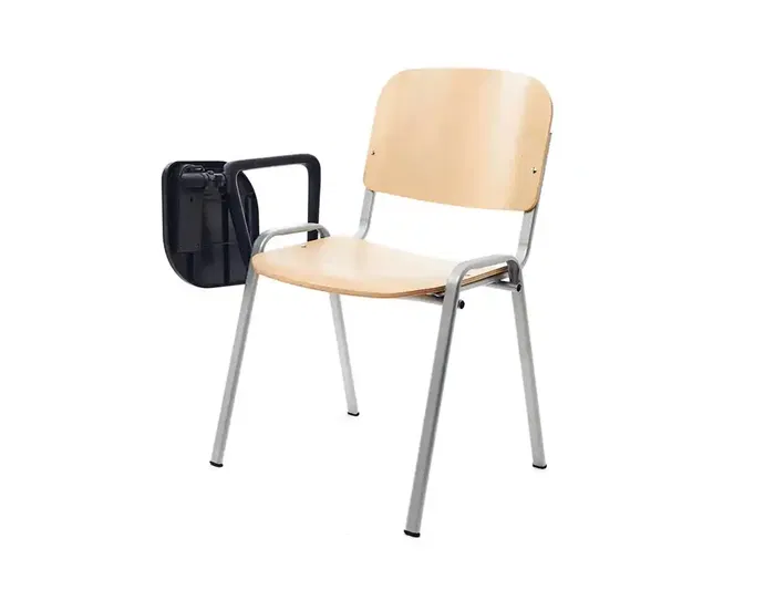 Rocada Pala Escritura para Silla Confidente Plegable PVC 34x20 cm Color Negro