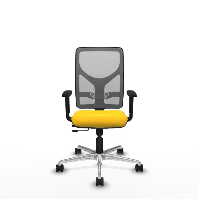 PIQUERAS Y CRESPO Silla de oficina Motilla con mecanismo Sincro/Traslack Amarillo/Gris PIQUERAS Y CRESPO Silla de oficina Motilla con mecanismo Sincro/Traslack Amarillo/Gris