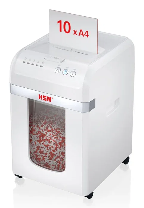 HSM Destructora de Documentos Autofeed X200 P-4 4x12mm 220-240V/50Hz UE, Color Blanco