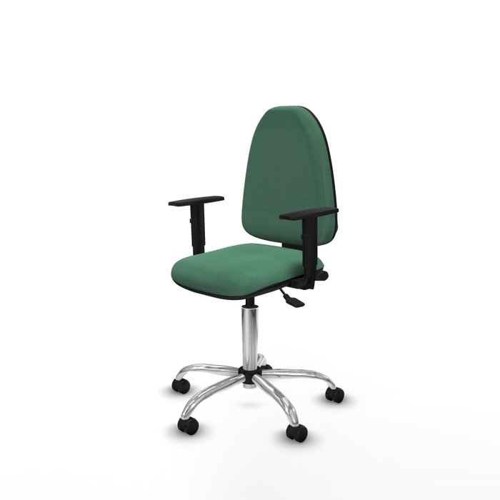 PIQUERAS Y CRESPO Silla de oficina Aýna Verde esmeralda con mecanismo Asincro