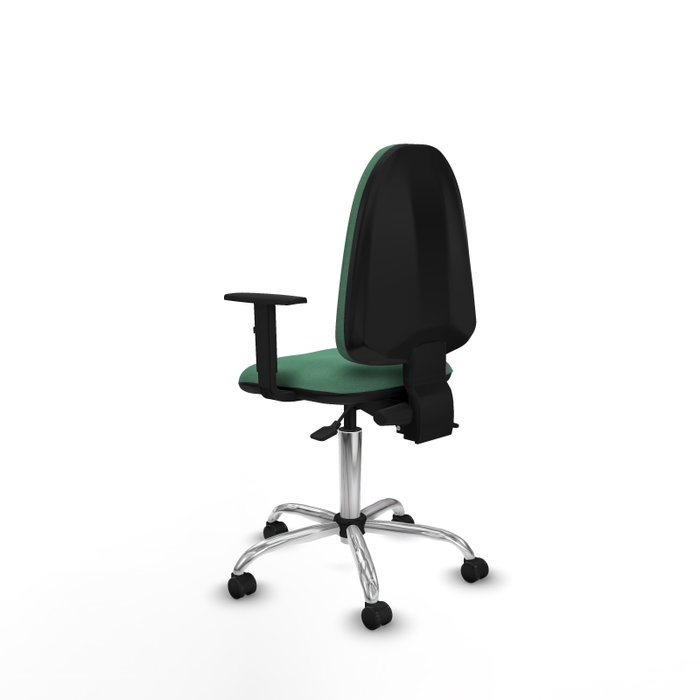 PIQUERAS Y CRESPO Silla de oficina Aýna Verde esmeralda con mecanismo Asincro