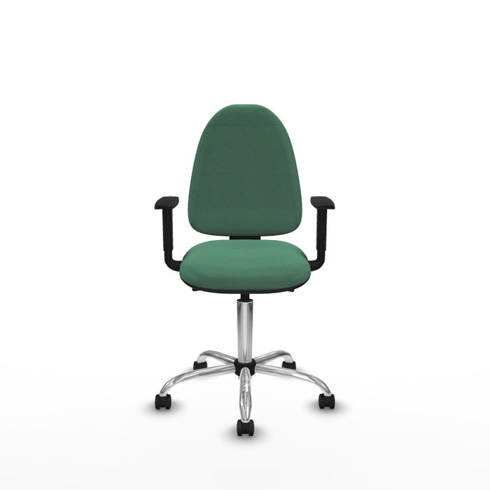 PIQUERAS Y CRESPO Silla de oficina Aýna Verde esmeralda con mecanismo Asincro