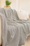 L'essentiel linge de maison Funda de Sofá Cozy - Gris Oscuro, 170 x 200 cm, Mezcla Algodón y Poliéster, 320 gr/m²