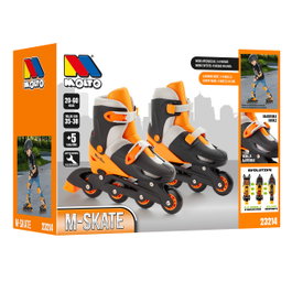 Molto Patines 4 En Línea Naranja Ajustable Talla M (35/38)