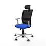 PIQUERAS Y CRESPO Silla de oficina Haches Azul/Negro con Mecanismo Sincro/Traslack