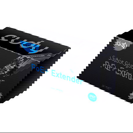 Cudy POE15 Extender Gigabit PoE+ Outdoor Waterproof - Negro - Conexión Ethernet RJ-45, Estándares IEEE 802.3af/at