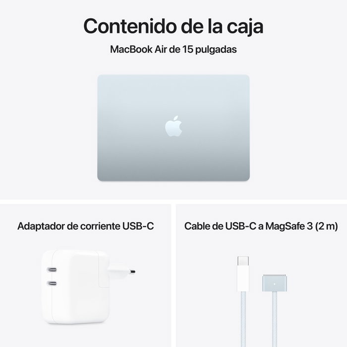 Apple MacBook Air M4 15,3 Azul cielo 16GB 512GB SSD